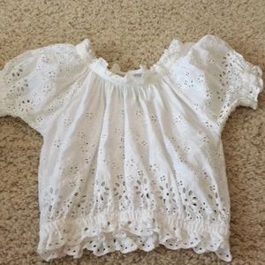 California moon rise eyelet top